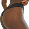 Bonks Individually Packaged Black Magic Seamless Thong - One Size