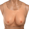 Master Series Perky Pair D-Cup Wearable Silicone Breasts - Vanilla