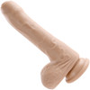 Peek A Boo Uncut Vibrating Rechargeable Silicone Suction Cup Dildo By Evolved Novelties - Vanilla