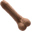 Peek A Boo Uncut Vibrating Rechargeable Silicone Suction Cup Dildo By Evolved Novelties - Chocolate