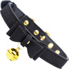 Master Series Golden Kitty Cat Bell Collar - Black & Gold