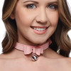 Master Series Sugar Kitty Cat Bell Collar - Pink & Silver