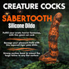 Sabertooth 11" Silicone Suction Cup Dildo With Balls By Creature Cocks