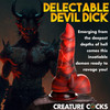 Horny Devil Demon 7" Silicone Suction Cup Dildo With Balls By Creature Cocks