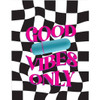 Good Vibes Only Bullet Vibrator Greeting Card By KushKards