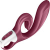 Satisfyer Love Me Silicone Rechargeable Flexible Dual Stimulation Vibrator - Berry