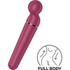 Satisfyer Planet Wand-er Silicone Rechargeable Waterproof Wand Style Vibrator - Berry