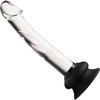 Pleasure Crystals 7" Glass Dildo With Suction Cup