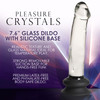 Pleasure Crystals 7.6" Glass Dildo With Suction Cup