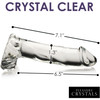 Pleasure Crystals 7.1" Glass Dildo With Balls