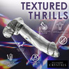 Pleasure Crystals 7.1" Glass Dildo With Balls