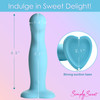 Simply Sweet 21X Vibrating Thick Rechargeable Silicone G-Spot Vibrator With Remote - Teal