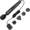 Le Wand Die Cast Plug-In Vibrating Body Massager - Black
