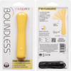 Boundless Mini FlexiWand Bendable Rechargeable Waterproof Silicone Vibrator By CalExotics - Yellow