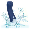 Cashmere Satin G Rechargeable Waterproof Silicone G-Spot Vibrator By CalExotics - Blue