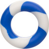 Admiral Silicone 2-Piece Cock Ring Set - Blue & White