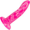 Twisted Love Twisted Probe 4.75" Silicone Suction Cup Dildo By CalExotics - Pink & White