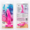Twisted Love Twisted Probe 4.75" Silicone Suction Cup Dildo By CalExotics - Pink & White