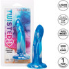 Twisted Love Twisted Probe 4.75" Silicone Suction Cup Dildo By CalExotics - Blue & White
