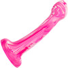 Twisted Love Twisted Bulb Tip Probe 6" Silicone Suction Cup Dildo By CalExotics - Pink & White