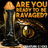 Golden Mamba 8" Silicone Suction Cup Dildo By Creature Cocks