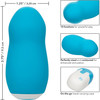 Sugar Dream Rechargeable Waterproof Vibrating Silicone Clitoral Stimulator By CalExotics - Blue