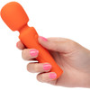 Stella Liquid Silicone Mini Massager Rechargeable Waterproof Wand Style Vibrator By CalExotics - Orange