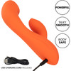 Stella Liquid Silicone Dual "G" Rechargeable Dual Stimulation Vibrator By CalExotics - Orange