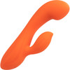 Stella Liquid Silicone Dual "G" Rechargeable Dual Stimulation Vibrator By CalExotics - Orange