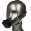 Forbidden Removable Silicone Rose Gag By CalExotics - Black