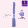 Wellness Eternal Wand Rechargeable Waterproof Silicone Vibrating Body Massager With Remote By Blush