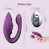 Tracy’s Dog Nina Petite Dual Stim Vibrator With Clitoral Tapper, Flexible Internal Stimulator & Remote - Purple
