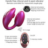 Wonderlover Air Pulse Clitoral Stimulator & Vibrating G-Spot Egg By Love To Love - Iridescent Berry