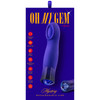Oh My Gem Mystery Rechargeable Waterproof Silicone Warming Vibrator By Blush - Sapphire