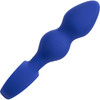 Admiral Advanced Beaded Silicone Anal Probe By CalExotics - Blue