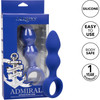 Admiral Advanced Beaded Silicone Anal Probe By CalExotics - Blue