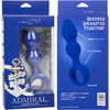 Admiral Advanced Beaded Silicone Anal Probe By CalExotics - Blue