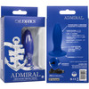 Admiral Liquid Silicone Rechargeable Waterproof Vibrating Torpedo Anal Probe By CalExotics - Blue