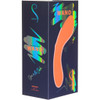 The Mini Swan Wand Rechargeable Waterproof Silicone Glow In The Dark G-Spot Vibrator - Orange