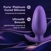 Anal Adventures Matrix Excelsior Silicone Rechargeable Vibrating Butt Plug By Blush - Astro Violet