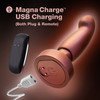 Anal Adventures Matrix Bionic Silicone Vibrating, Gyrating, Rotating Remote Butt Plug By Blush - Cosmic Copper