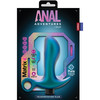 Anal Adventures Matrix Teleportation Silicone Rechargeable Vibrating Butt Plug By Blush - Lunar Blue