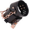 Sex & Mischief Brat Locking Cuffs Set By Sportsheets - Rose Gold & Black