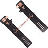 Sex & Mischief Brat Locking Cuffs Set By Sportsheets - Rose Gold & Black