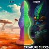 Galactic Cock Alien Creature 8.5" Silicone Glow In The Dark Suction Cup Dildo By Creature Cocks