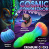 Galactic Cock Alien Creature 8.5" Silicone Glow In The Dark Suction Cup Dildo By Creature Cocks