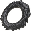 Black Caiman Silicone Cock Ring By Creature Cocks