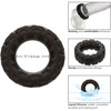 Alpha Liquid Silicone Prolong Tread Cock Ring By CalExotics - Black