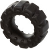 Alpha Liquid Silicone Prolong Tread Cock Ring By CalExotics - Black