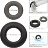 Alpha Liquid Silicone Prolong 2 Piece Cock Ring Set By CalExotics - Black & Gray